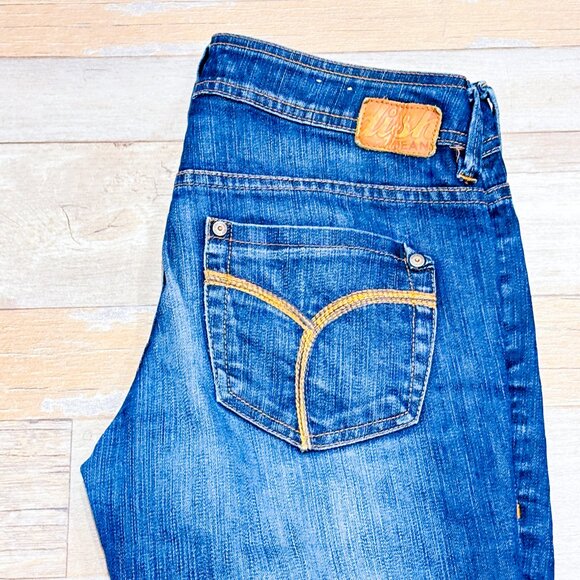 DISH JEANS Trixie Dark Wash Low Rise Slim Straight Jeans | Size 27x32 * - Picture 2 of 12